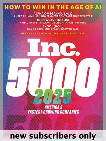 Inc. offers informative perspectives for the growth minded. Inc. helps business leaders change the world while building successful companies by offering information to elevate their decision-making, creative thinking, meaningful leadership and more. Every issue of Inc. is packed with proven business and technology solutions, as well as valuable information about financing, marketing, managing and much more. You'll get practical, no-nonsense advice for every stage of your business journey.